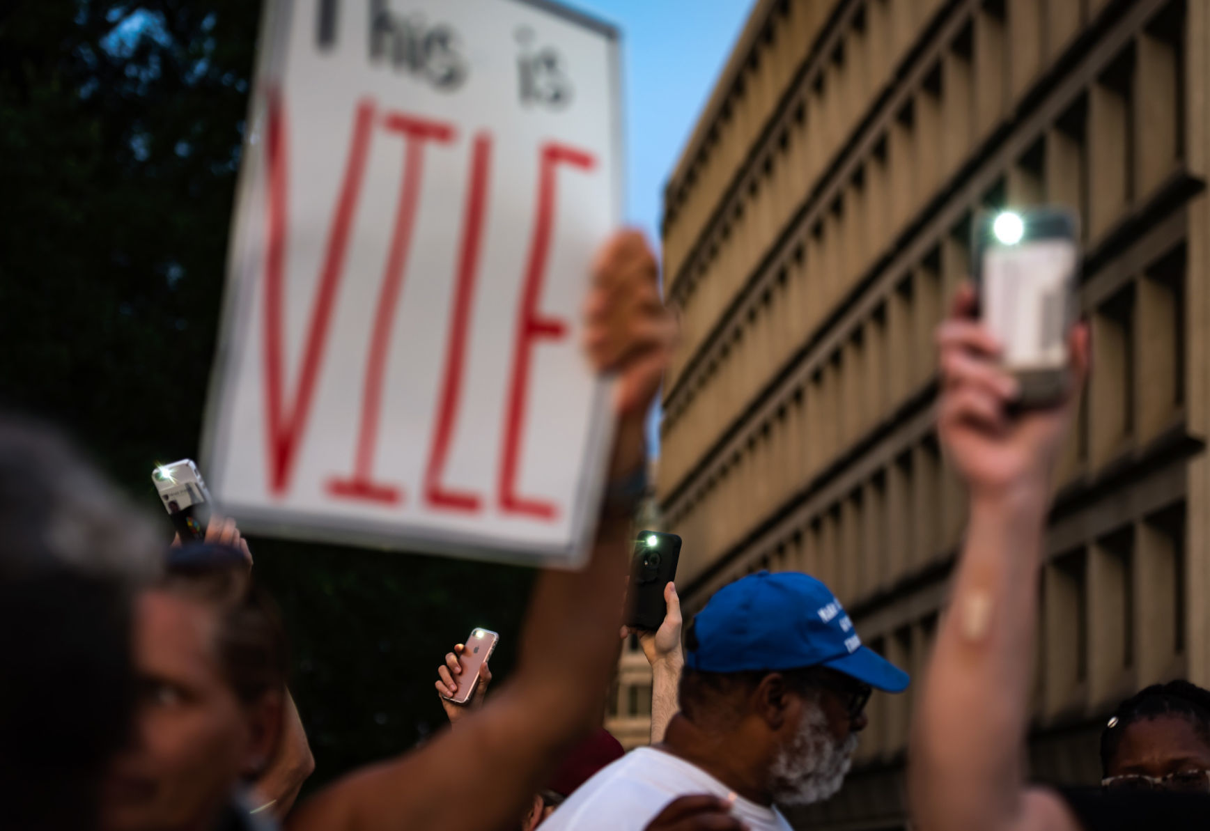 Winston-Salem's Lights for Liberty Vigil for Migrants